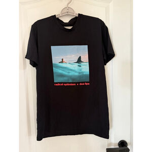 Women's Dua Lipa Black Radical Optimism Tour Short Sleeve Tee M